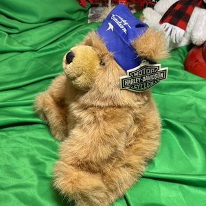 Harley Davidson weighted Teddy Bear 🧸 🔥Perfect Gift! NWT! ADORABLE! 🎁🎄